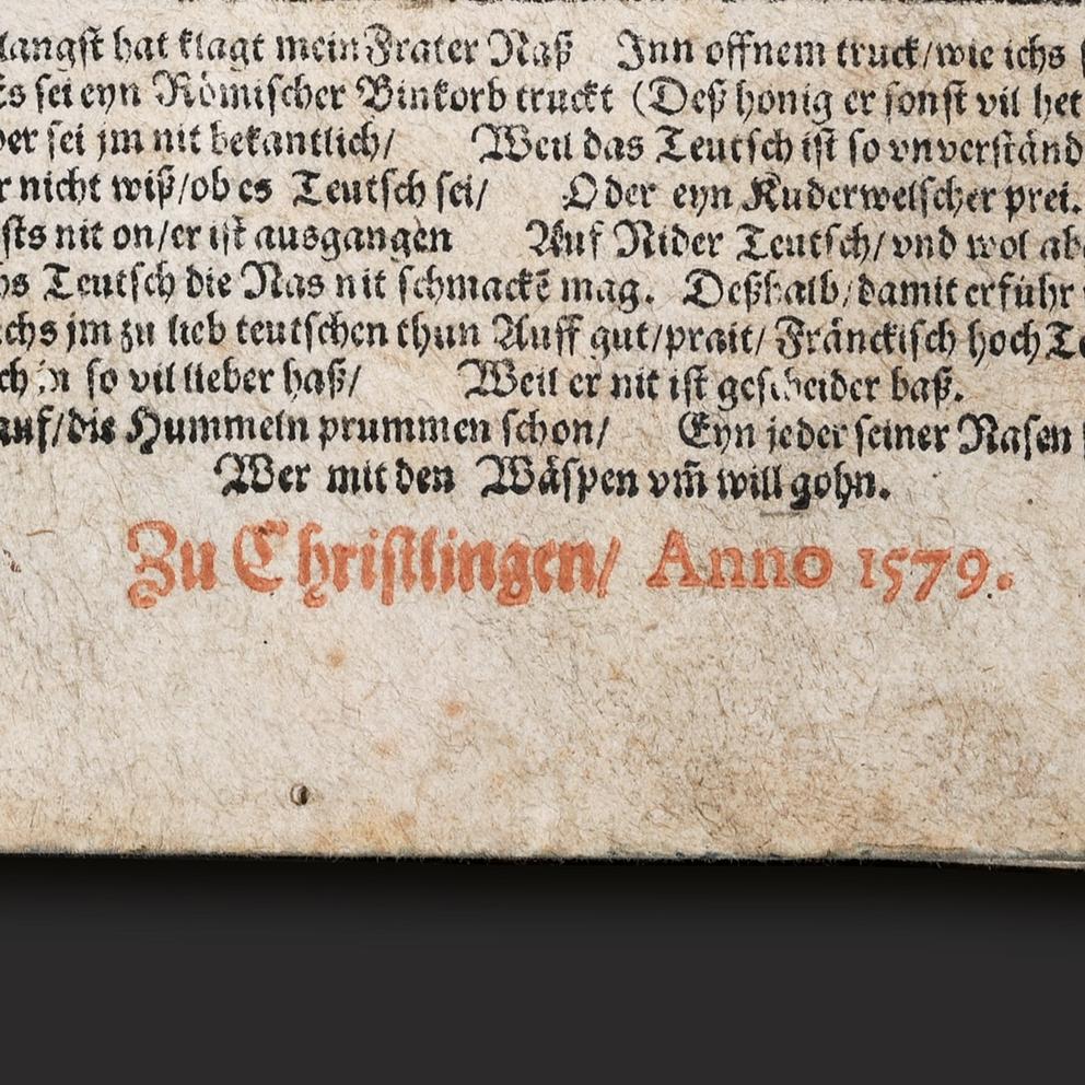 Nahaufnahme der Ortsangabe "Christlingen".