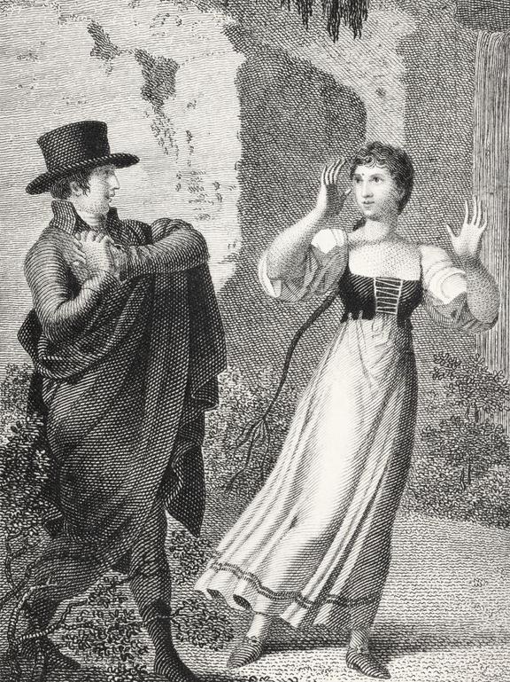 Das Bild zeigt das Frontispiz zum dritten Band von August Lafontaines Roman 