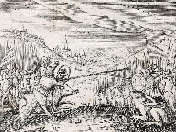 Die Abbildung ist ein Detail des Titelblattes zur 